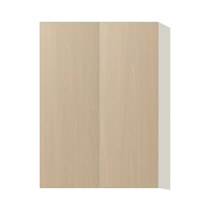 Contemporary 42" tall wall double door cabinet, Swiss Walnut door, L-Box (Luxury)