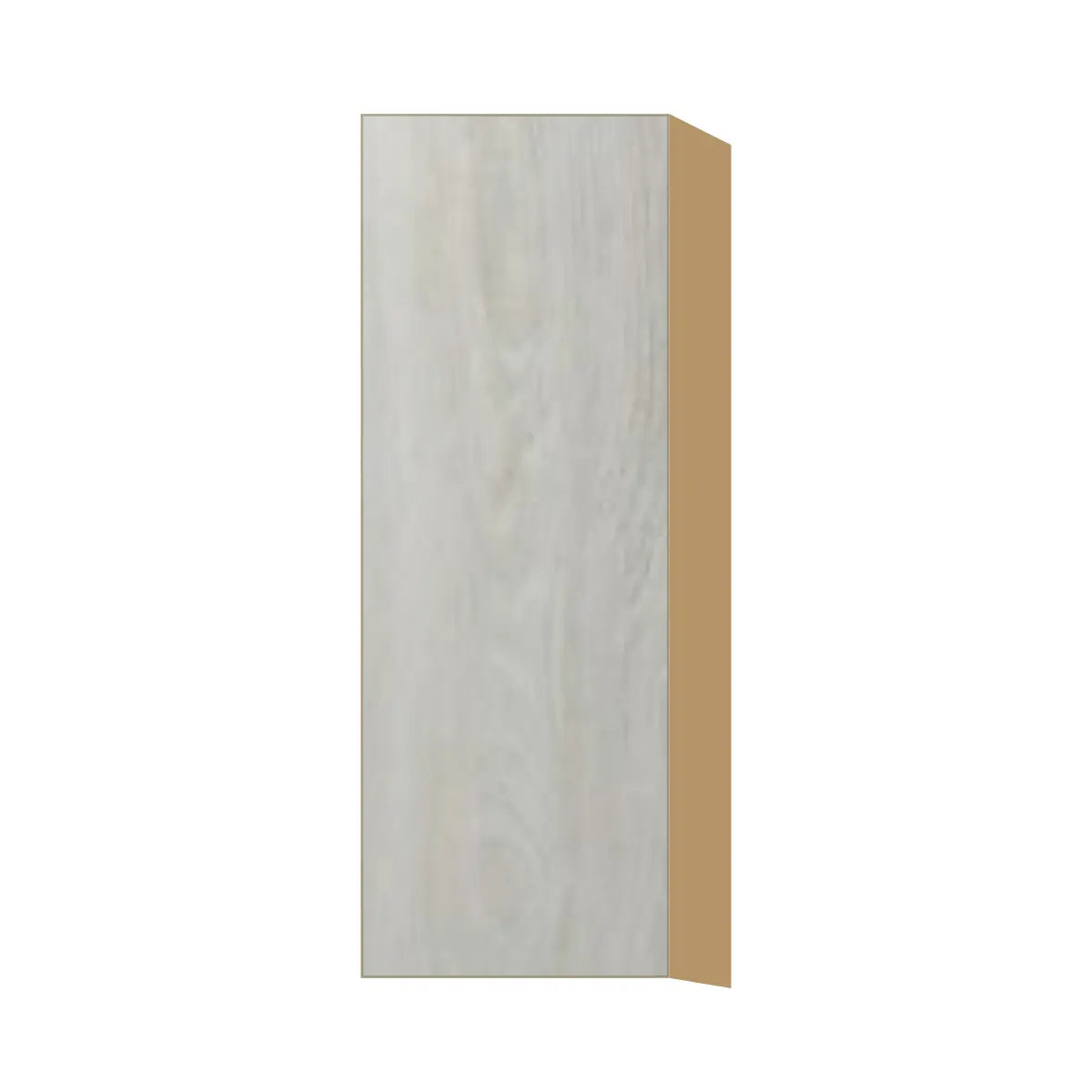 Contemporary 42" tall wall single door cabinet, Artisan White Oak door, P-Box (Prestige)