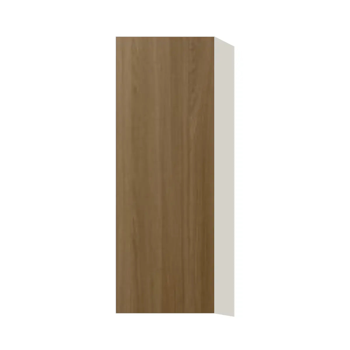 Contemporary 42" tall wall single door cabinet, Barcelona Dark Oak door, L-Box (Luxury)