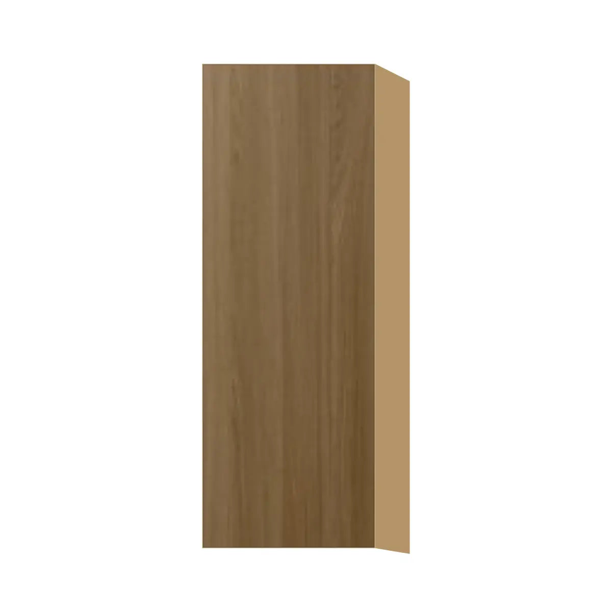Contemporary 42" tall wall single door cabinet, Barcelona Dark Oak door, P-Box (Prestige)