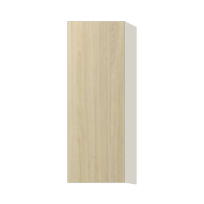 Contemporary 42" tall wall single door cabinet, Barcelona Light Oak door, L-Box (Luxury)