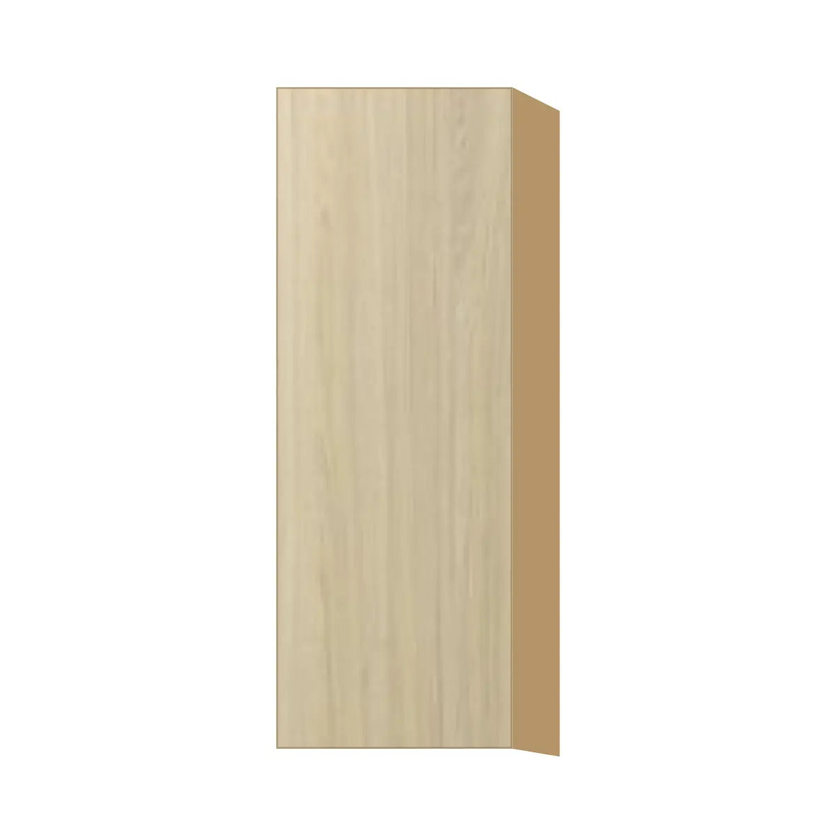 Contemporary 42" tall wall single door cabinet, Barcelona Light Oak door, P-Box (Prestige)