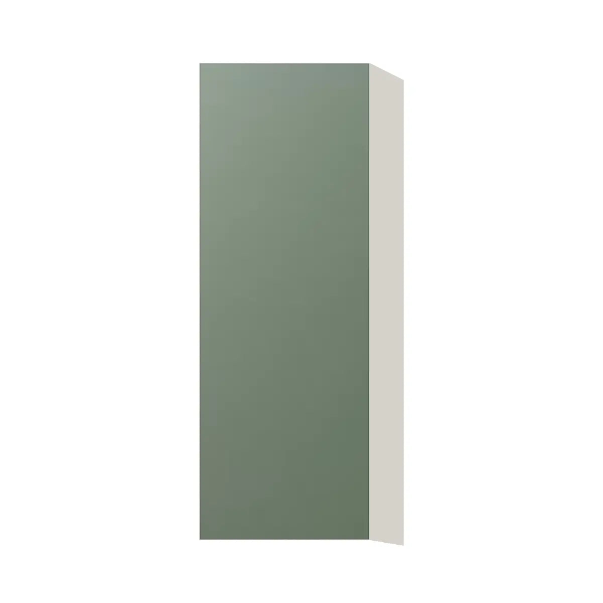 Contemporary 42" tall wall single door cabinet, Bean Paste Green door, L-Box (Luxury)