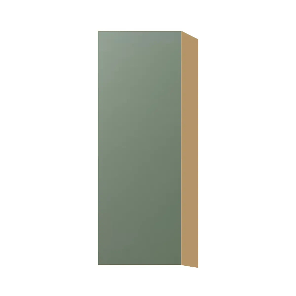 Contemporary 42" tall wall single door cabinet, Bean Paste Green door, P-Box (Prestige)