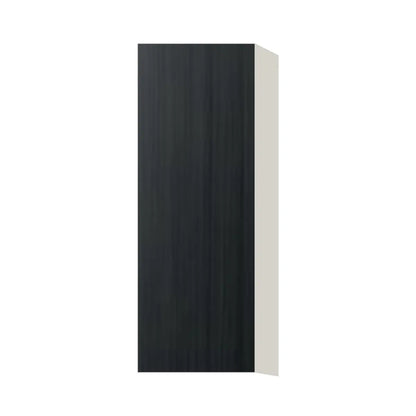 Contemporary 42" tall wall single door cabinet, Black Grain door, L-Box (Luxury)