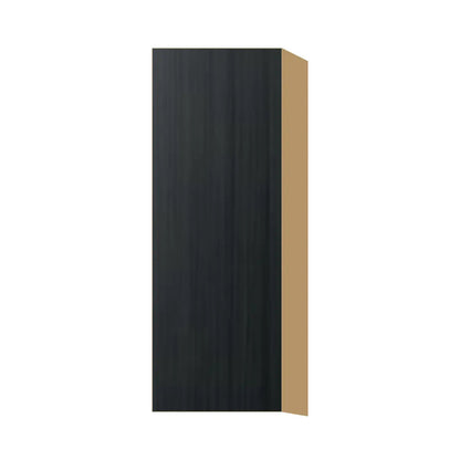Contemporary 42" tall wall single door cabinet, Black Grain door, P-Box (Prestige)