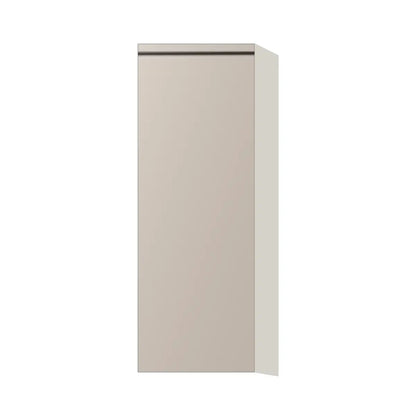 Contemporary 42" tall wall single door cabinet, Cashmere Gray door, L-Box (Luxury)