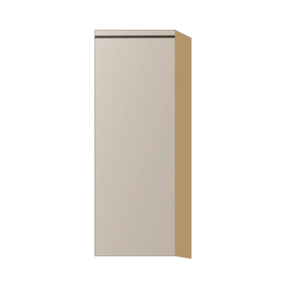 Contemporary 42" tall wall single door cabinet, Cashmere Gray door, P-Box (Prestige)