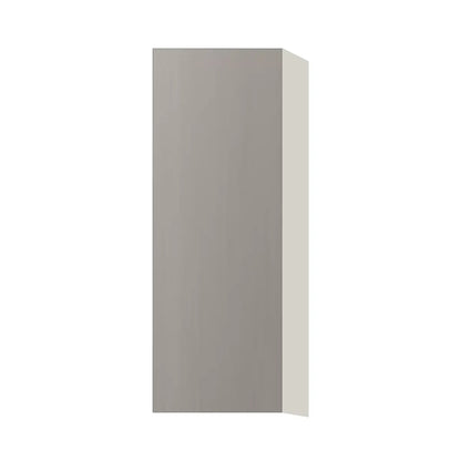 Contemporary 42" tall wall single door cabinet, Fog Oak door, L-Box (Luxury)