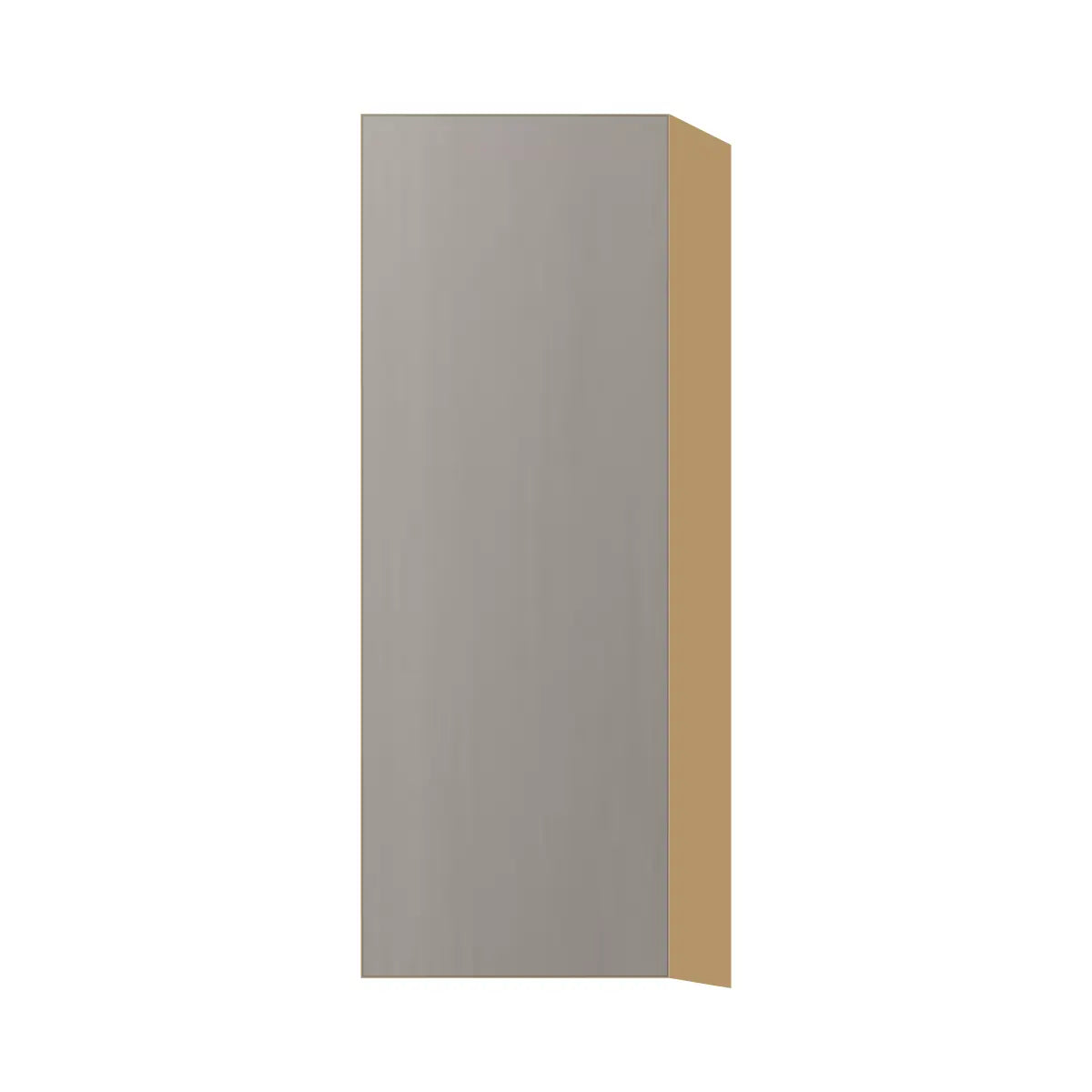Contemporary 42" tall wall single door cabinet, Fog Oak door, P-Box (Prestige)