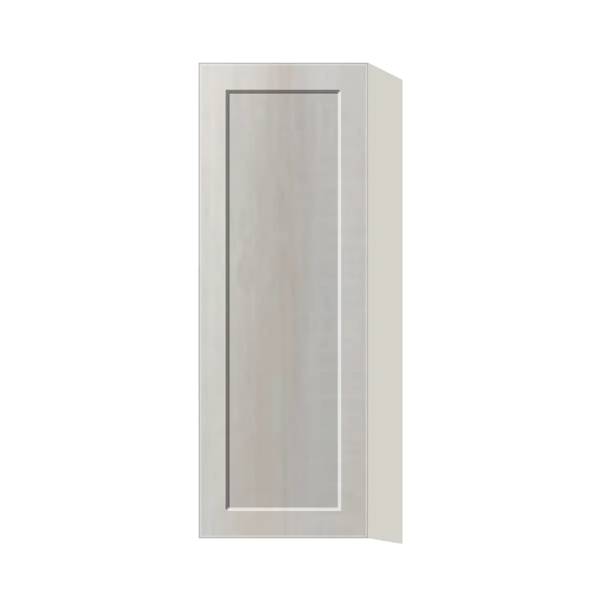Contemporary 42" tall wall single door cabinet, Genesis Sliced Oak door, L-Box (Luxury)