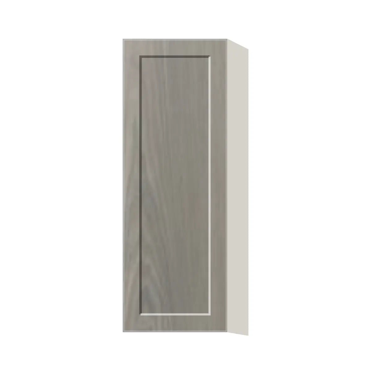 Contemporary 42" tall wall single door cabinet, Genesis Weathered Oak door, L-Box (Luxury)