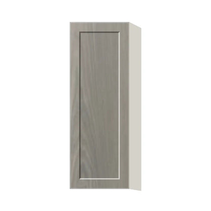 Contemporary 42" tall wall single door cabinet, Genesis Weathered Oak door, L-Box (Luxury)