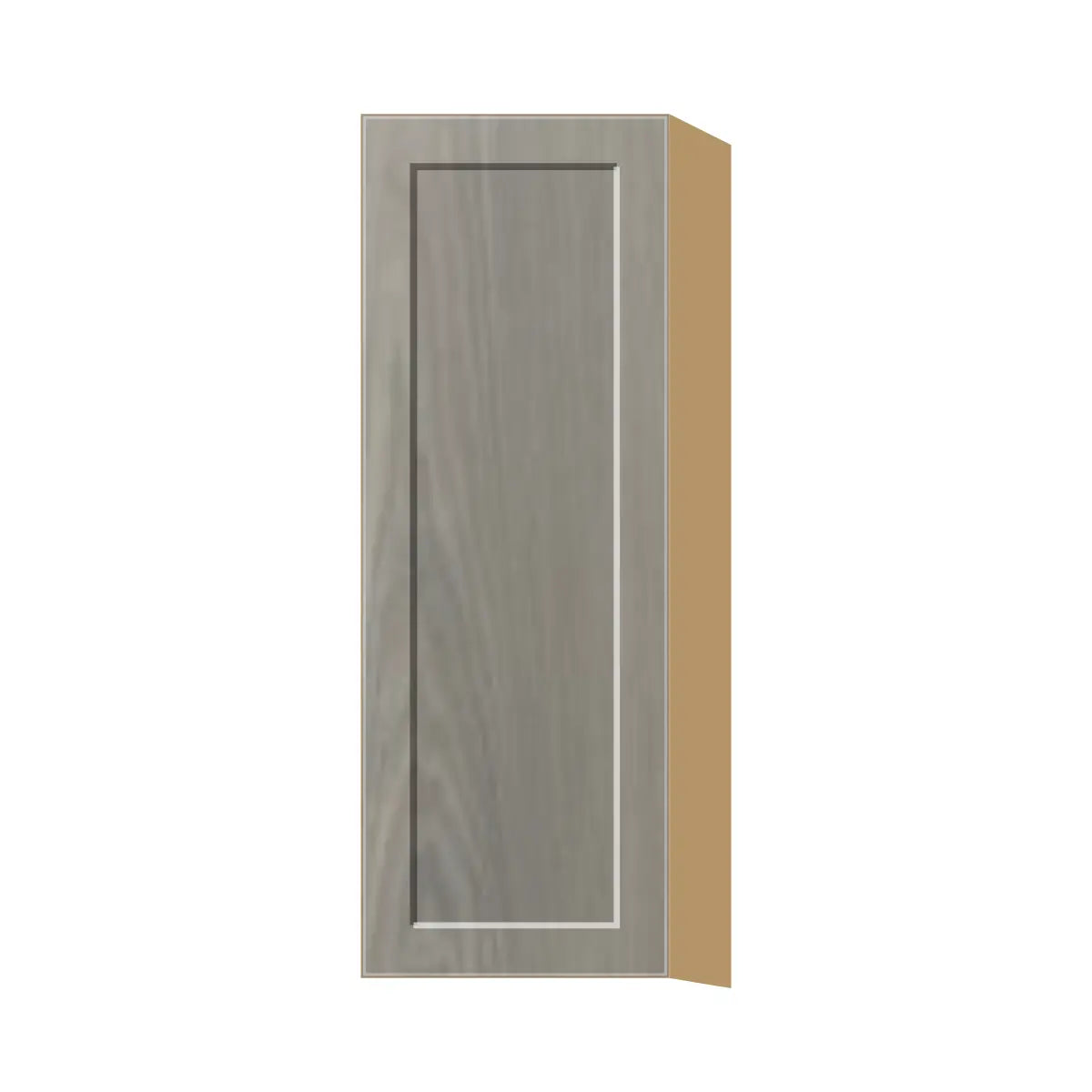 Contemporary 42" tall wall single door cabinet, Genesis Weathered Oak door, P-Box (Prestige)