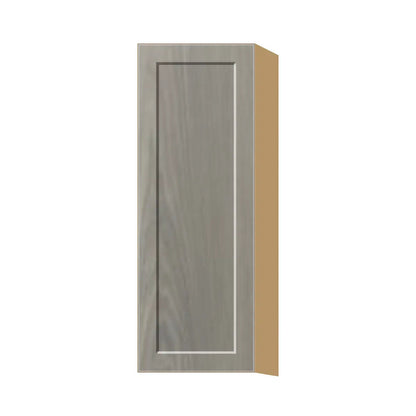 Contemporary 42" tall wall single door cabinet, Genesis Weathered Oak door, P-Box (Prestige)