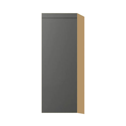 Contemporary 42" tall wall single door cabinet, Glossy Gray door, P-Box (Prestige)