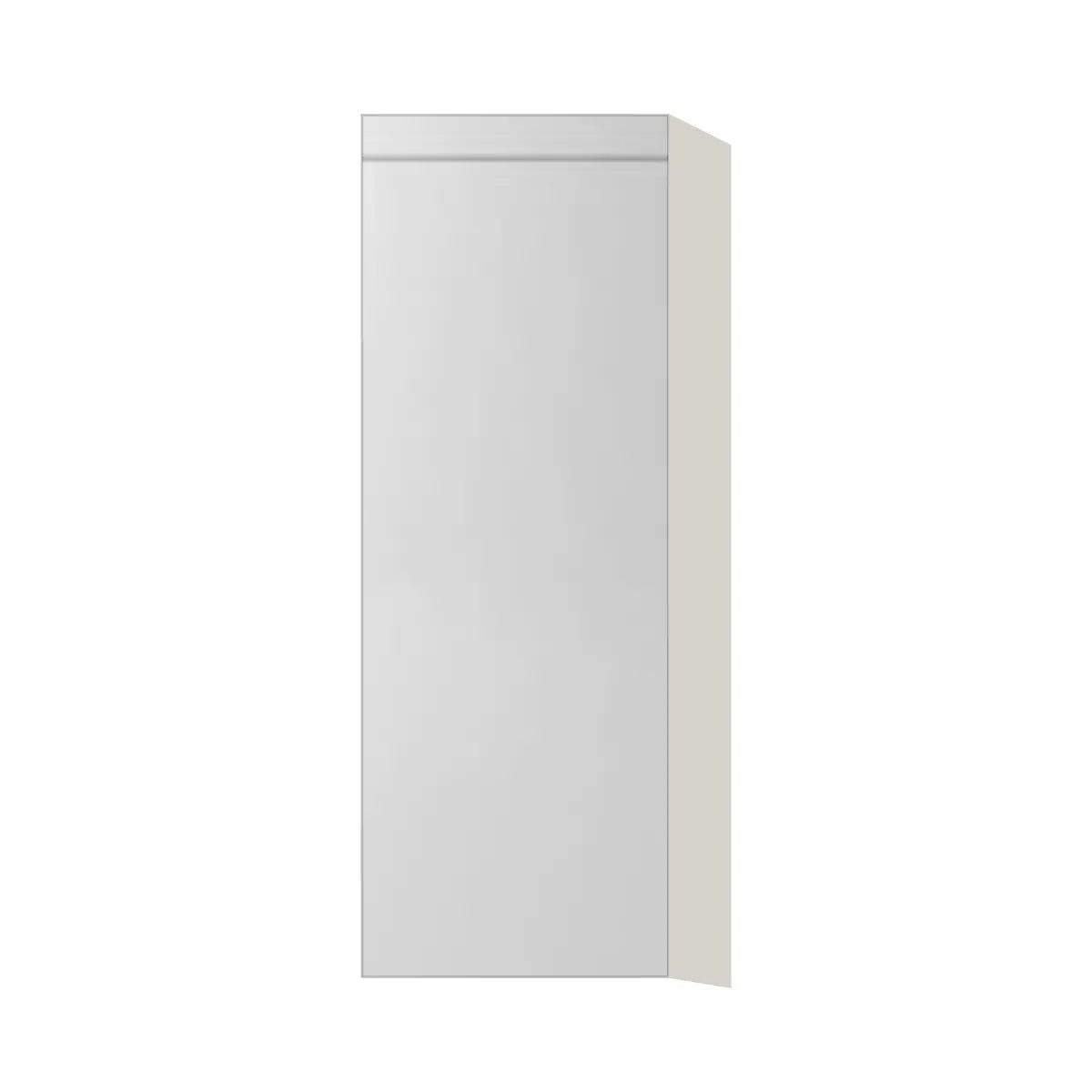 Contemporary 42" tall wall single door cabinet, Glossy White door, L-Box (Luxury)