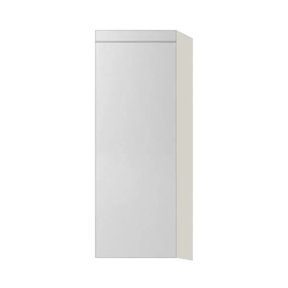 Contemporary 42" tall wall single door cabinet, Glossy White door, L-Box (Luxury)
