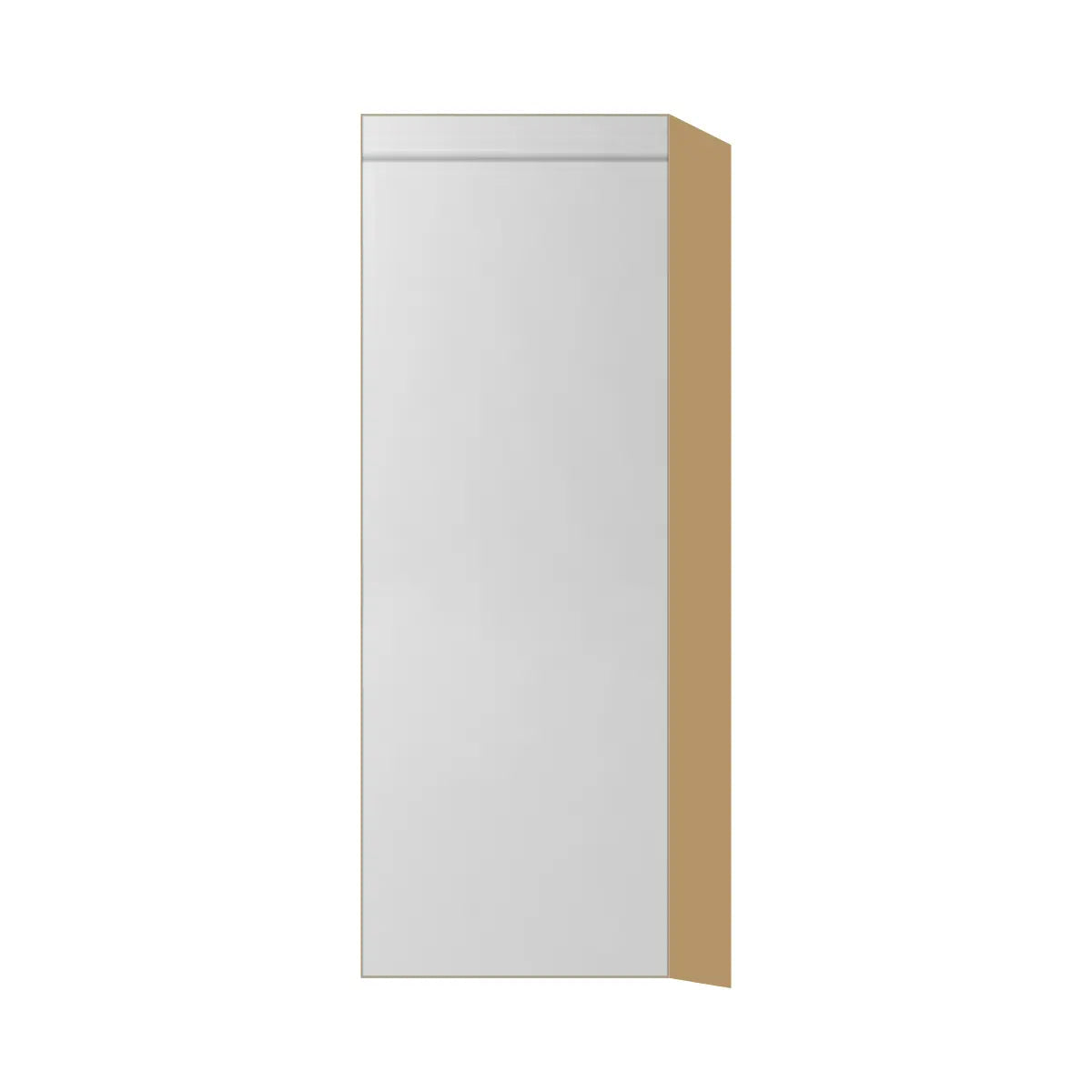 Contemporary 42" tall wall single door cabinet, Glossy White door, P-Box (Prestige)