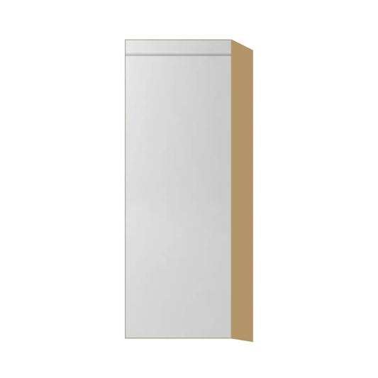 Contemporary 42" tall wall single door cabinet, Glossy White door, P-Box (Prestige)