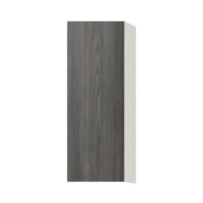 Contemporary 42" tall wall single door cabinet, Indian Light Walnut door, L-Box (Luxury)