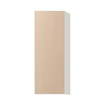 Contemporary 42" tall wall single door cabinet, Maine Oak door, L-Box (Luxury)