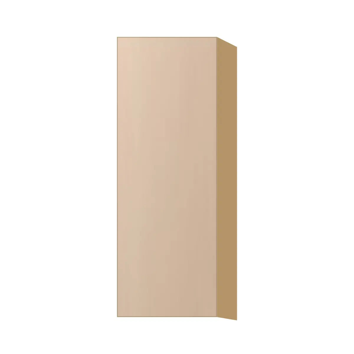 Contemporary 42" tall wall single door cabinet, Maine Oak door, P-Box (Prestige)