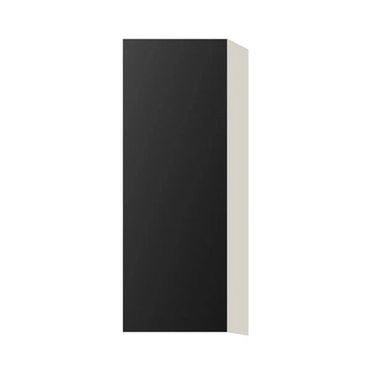 Contemporary 42" tall wall single door cabinet, Matte Black door, L-Box (Luxury)