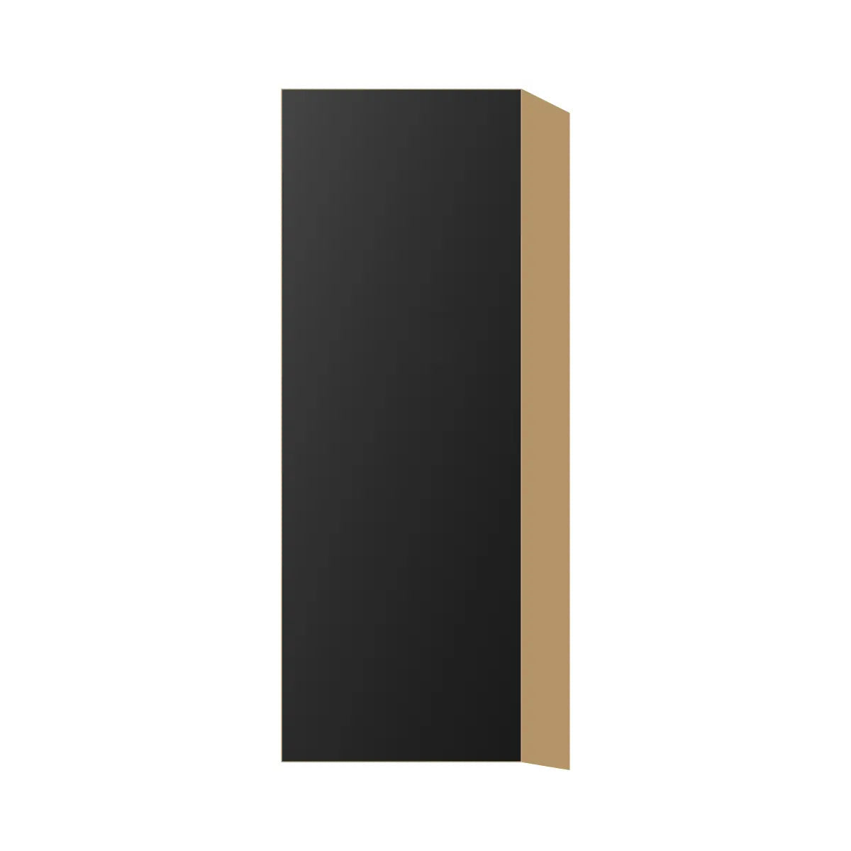Contemporary 42" tall wall single door cabinet, Matte Black door, P-Box (Prestige)