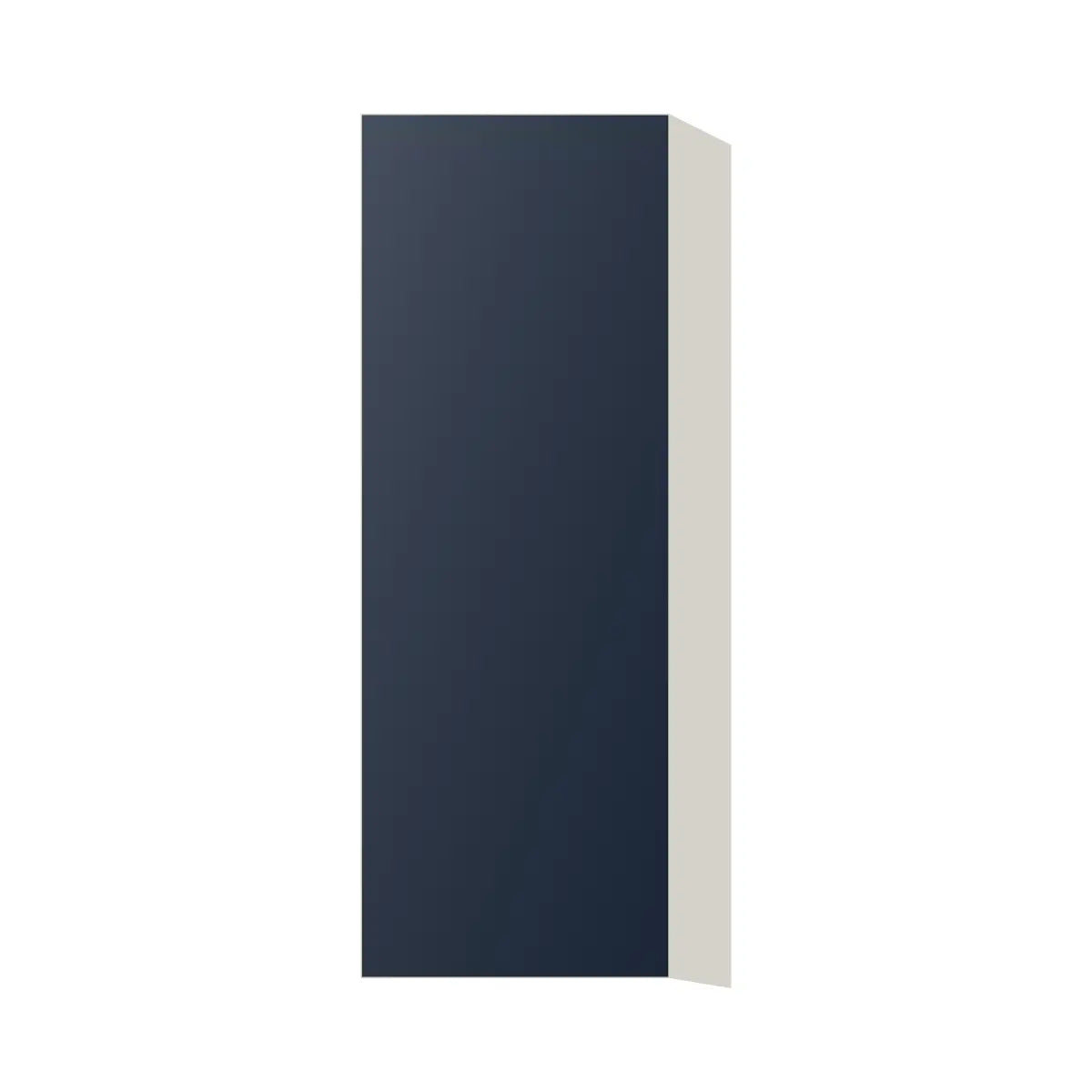 Contemporary 42" tall wall single door cabinet, Matte Blue door, L-Box (Luxury)