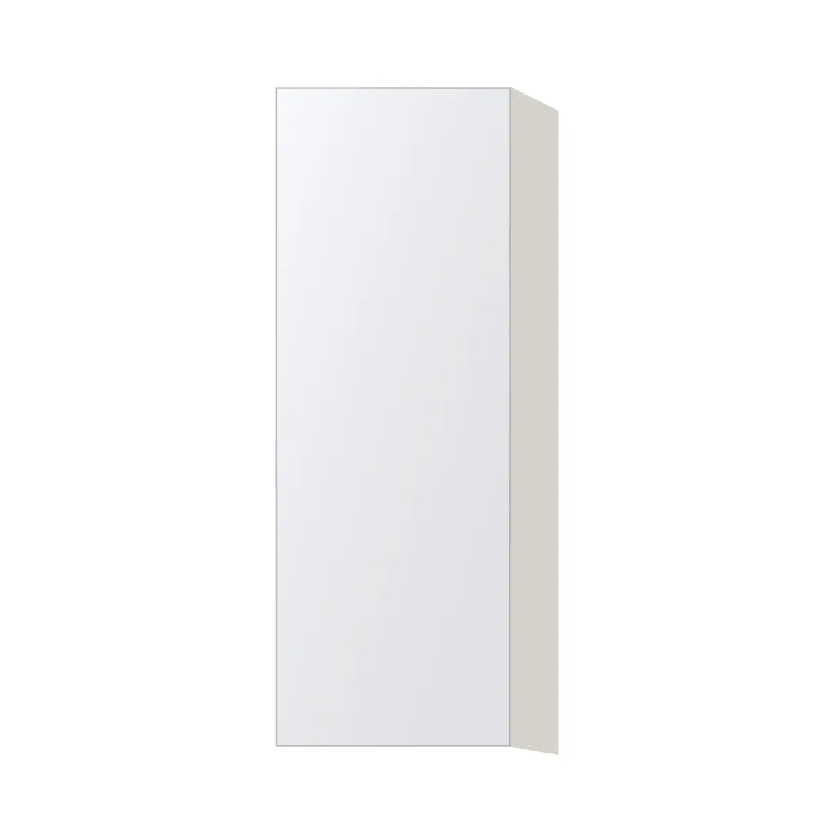 Contemporary 42" tall wall single door cabinet, Matte White door, L-Box (Luxury)