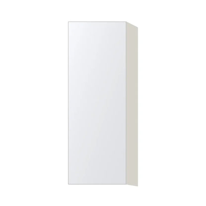 Contemporary 42" tall wall single door cabinet, Matte White door, L-Box (Luxury)