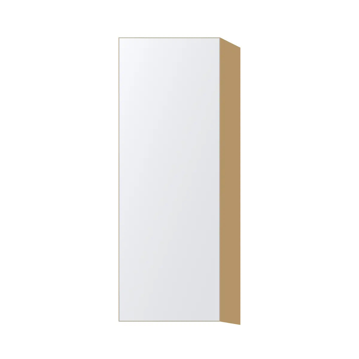 Contemporary 42" tall wall single door cabinet, Matte White door, P-Box (Prestige)