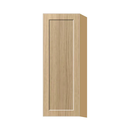 Contemporary 42" tall wall single door cabinet, Modern Oak Shaker door, P-Box (Prestige)