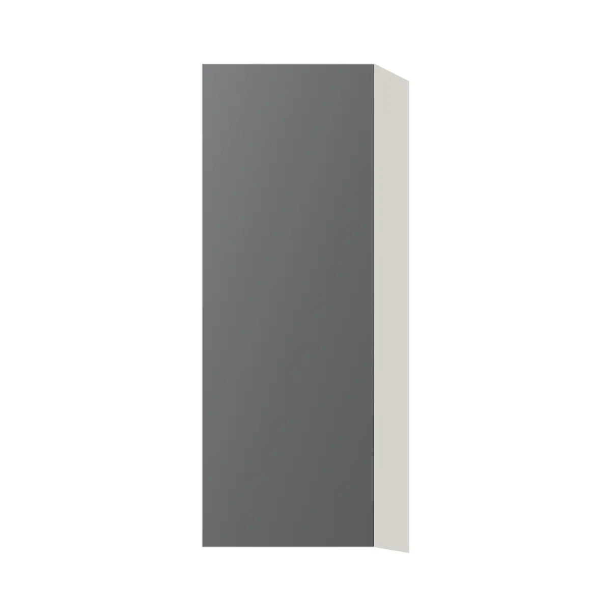 Contemporary 42" tall wall single door cabinet, Prime Matte Grey door, L-Box (Luxury)