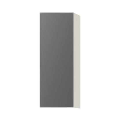 Contemporary 42" tall wall single door cabinet, Prime Matte Grey door, L-Box (Luxury)
