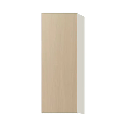 Contemporary 42" tall wall single door cabinet, Swiss Walnut door, L-Box (Luxury)