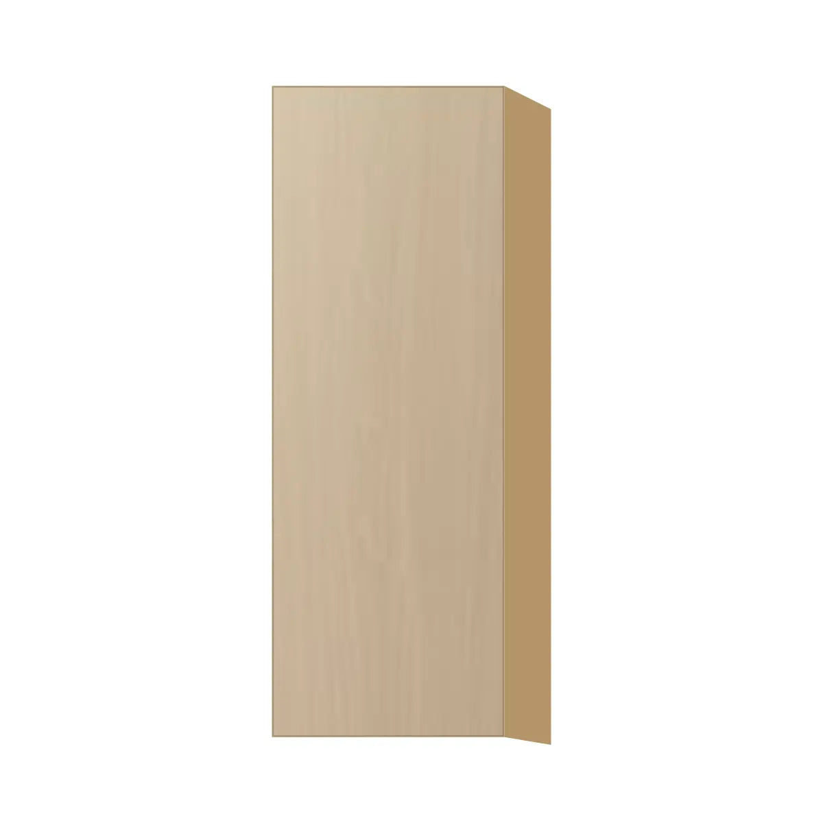 Contemporary 42" tall wall single door cabinet, Swiss Walnut door, P-Box (Prestige)