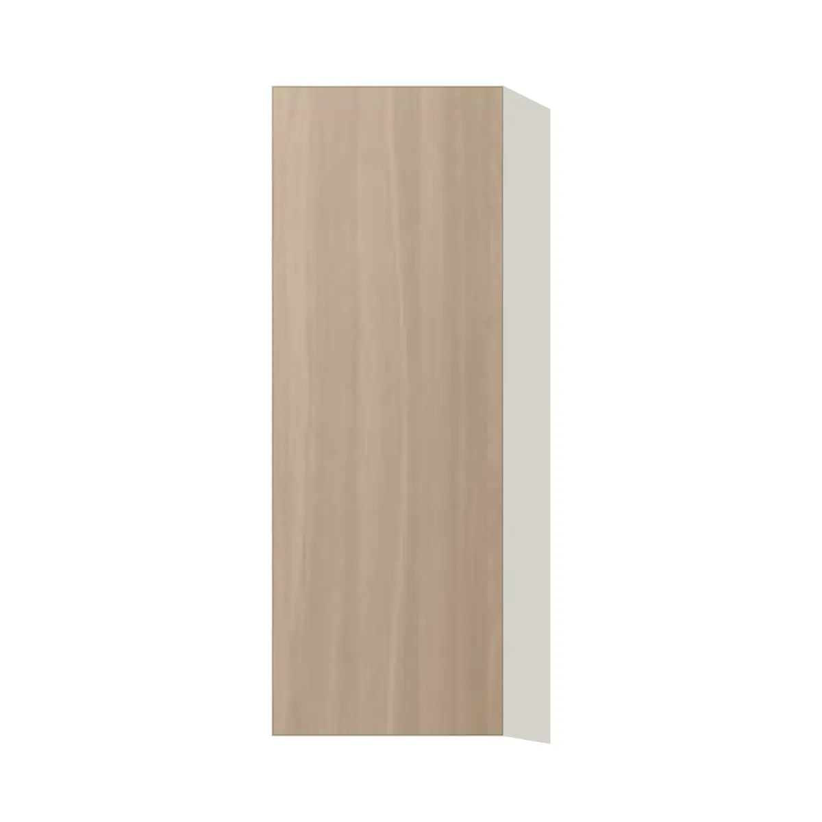Contemporary 42" tall wall single door cabinet, Vanilla Oak door, L-Box (Luxury)