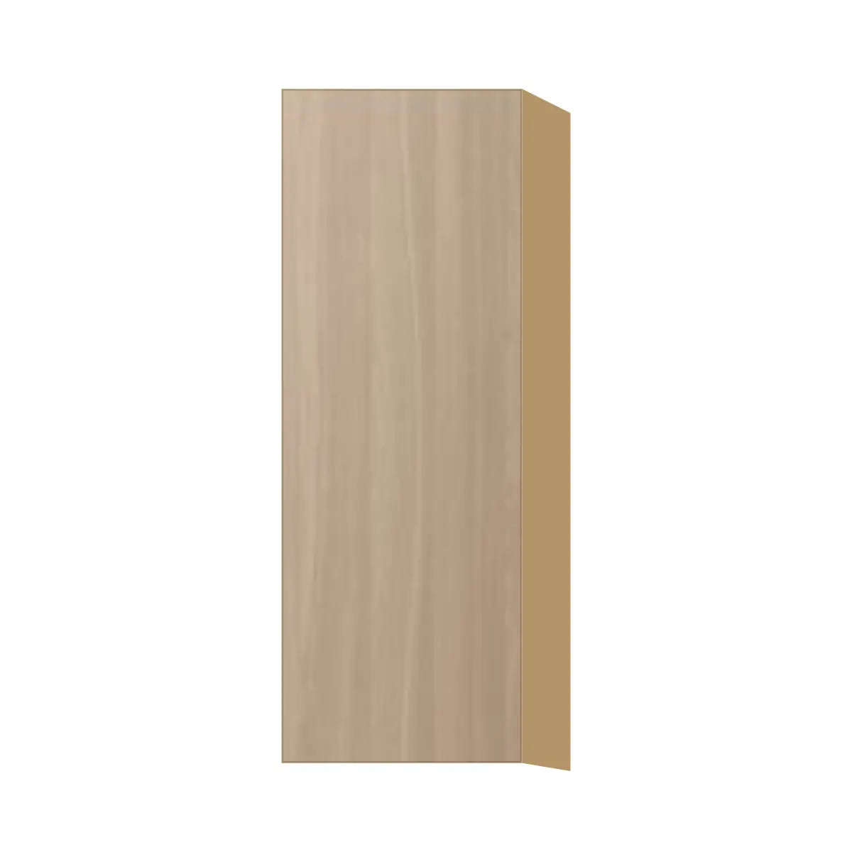 Contemporary 42" tall wall single door cabinet, Vanilla Oak door, P-Box (Prestige)