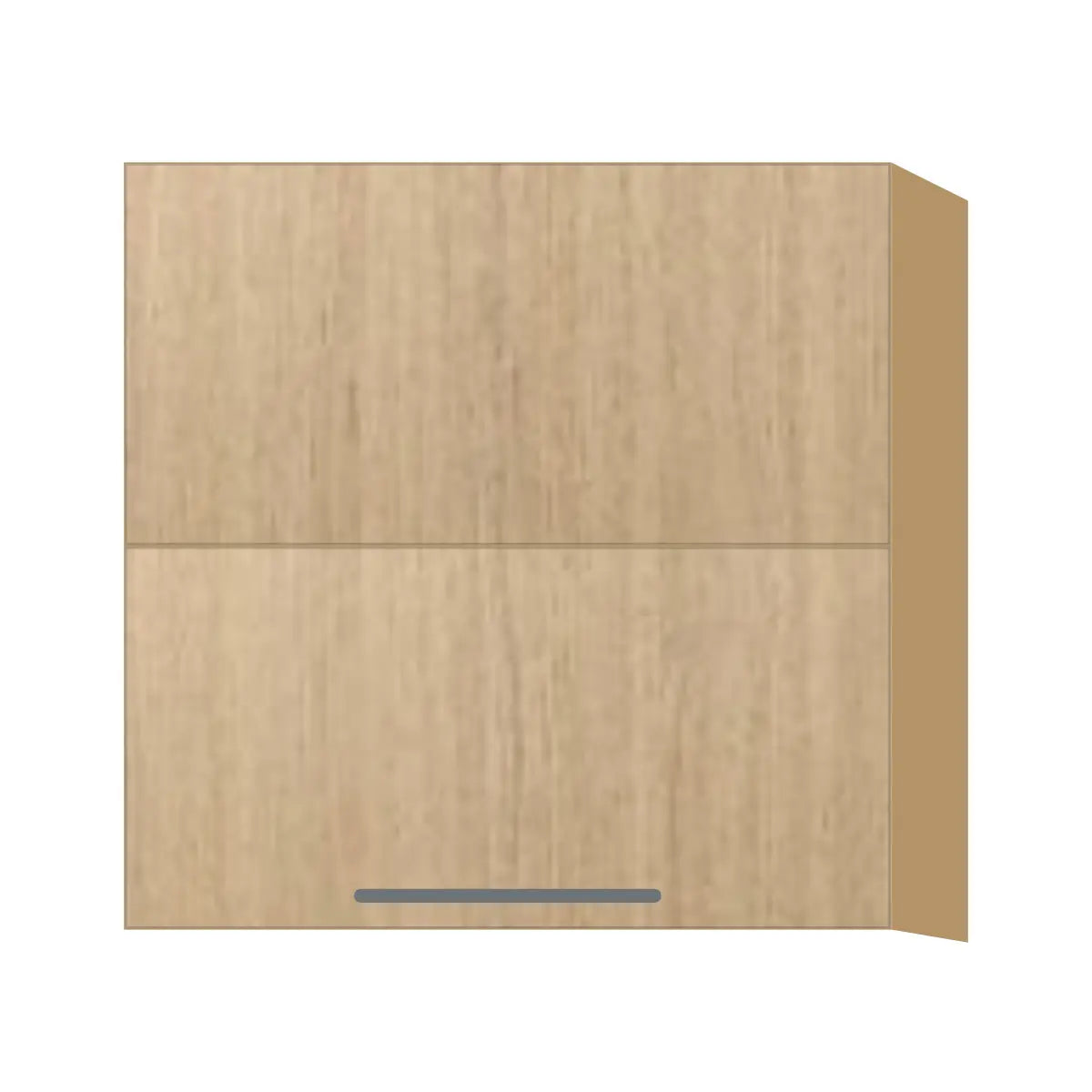 Contemporary bi-fold lift-up wall cabinet, Modern Oak door, P-Box (Prestige)