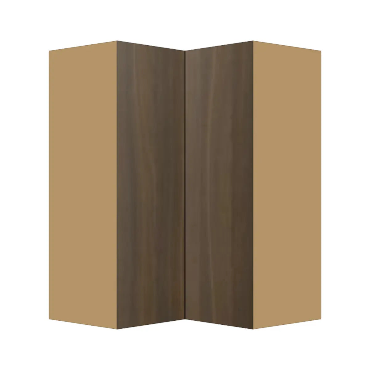Contemporary easy reach corner wall cabinet, Golden Shadow door, P-Box (Prestige)