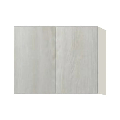 Contemporary 24" deep refrigerator wall cabinet, Artisan White Oak door, L-Box (Luxury)