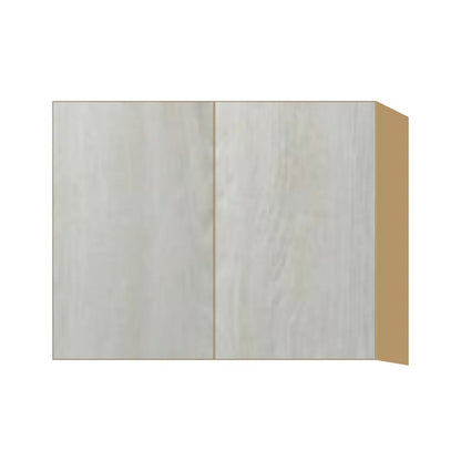 Contemporary 24" deep refrigerator wall cabinet, Artisan White Oak door, P-Box (Prestige)