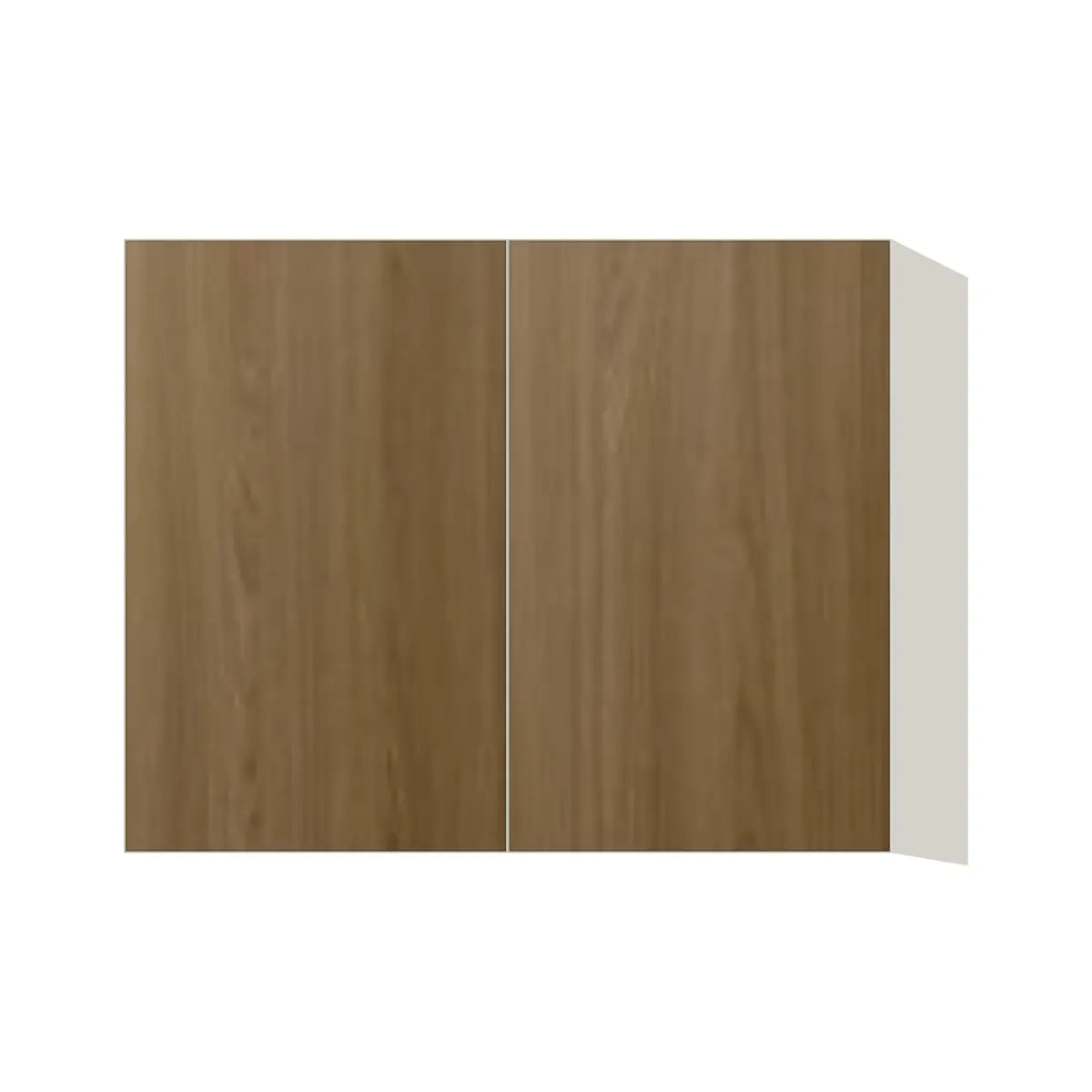 Contemporary 24" deep refrigerator wall cabinet, Barcelona Dark Oak door, L-Box (Luxury)