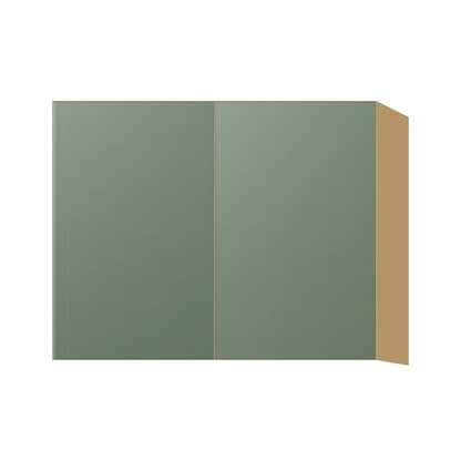Contemporary 24" deep refrigerator wall cabinet, Bean Paste Green door, P-Box (Prestige)
