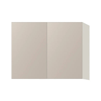 Contemporary 24" deep refrigerator wall cabinet, Cashmere Gray door, L-Box (Luxury)