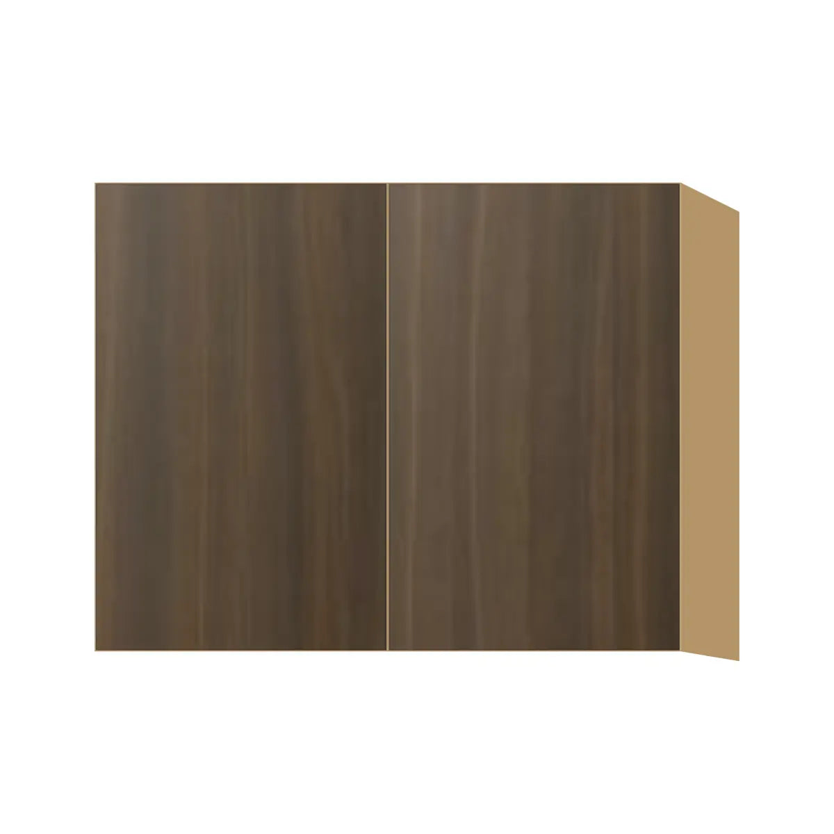 Contemporary 24" deep refrigerator wall cabinet, Golden Shadow door, P-Box (Prestige)