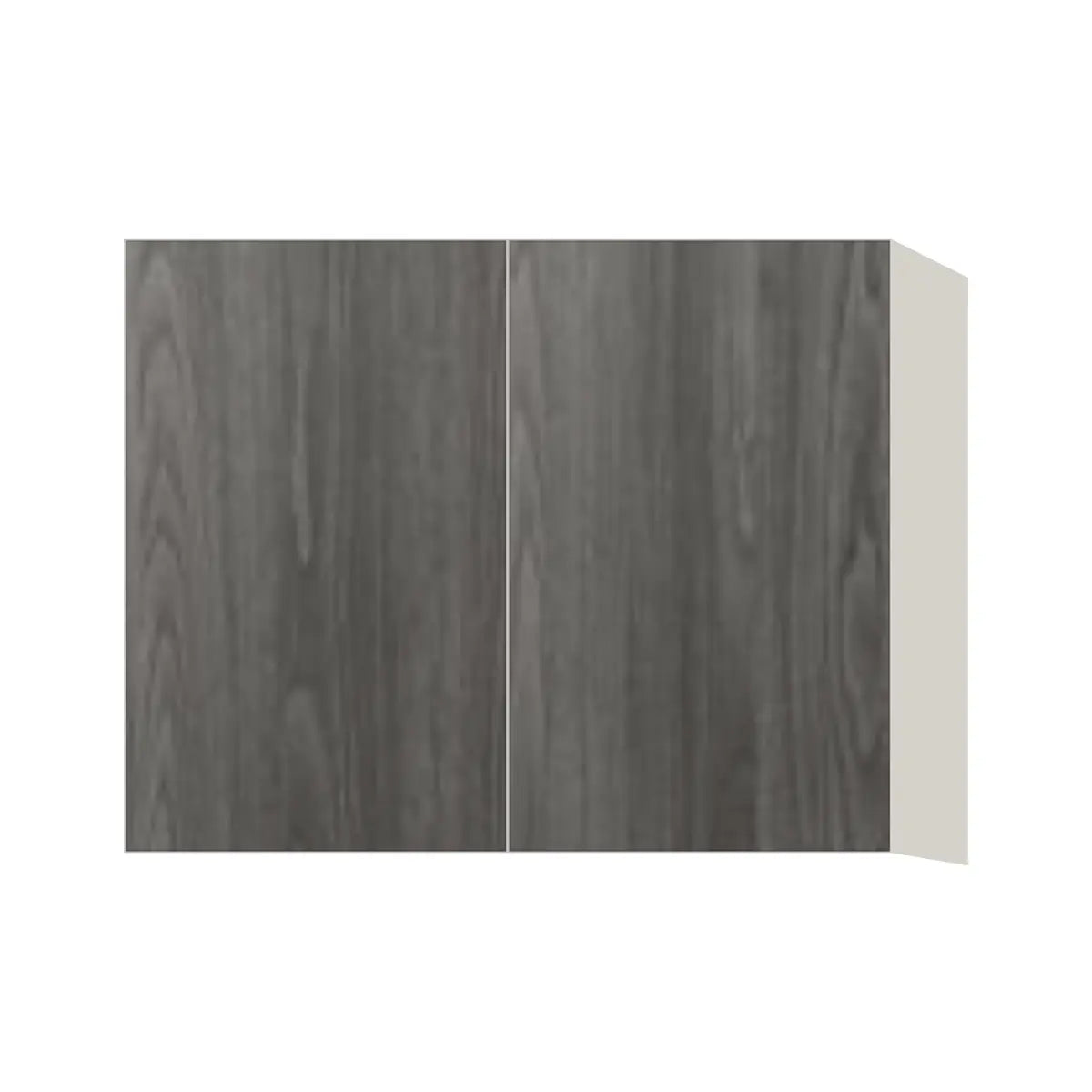 Contemporary 24" deep refrigerator wall cabinet, Indian Light Walnut door, L-Box (Luxury)