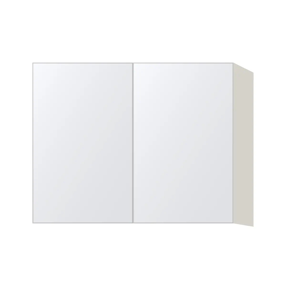 Contemporary 24" deep refrigerator wall cabinet, Matte White door, L-Box (Luxury)